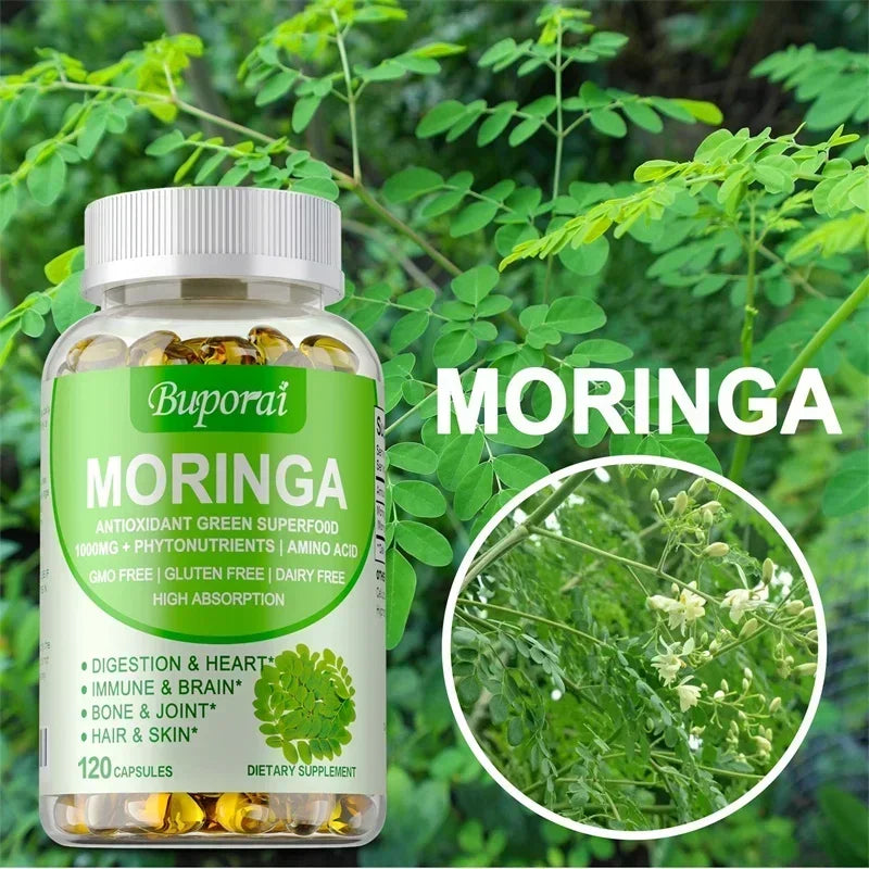 CJDessentials™ Moringa Capsules 1000 Mg