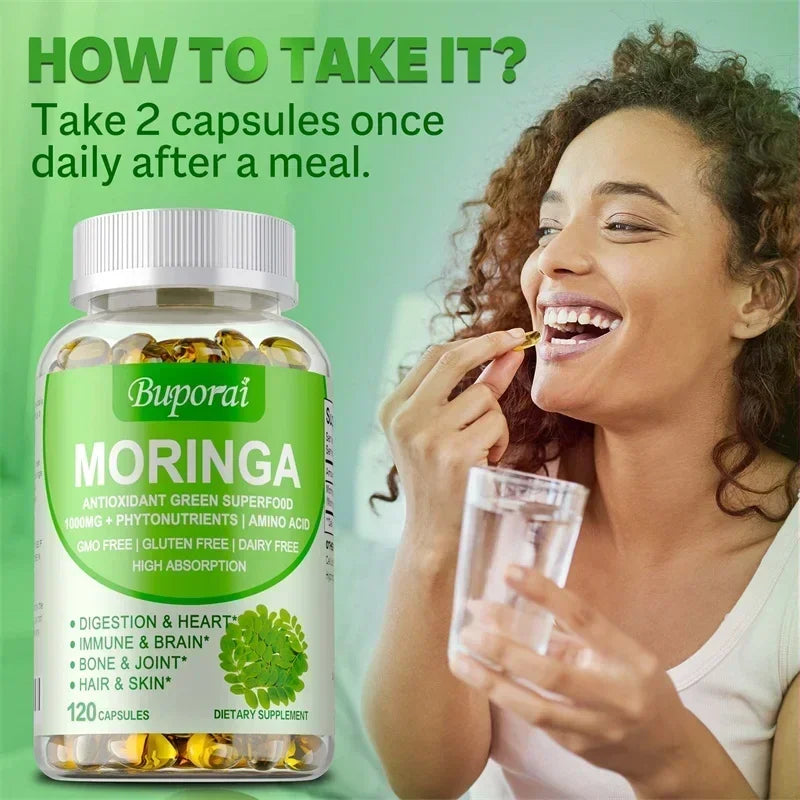CJDessentials™ Moringa Capsules 1000 Mg