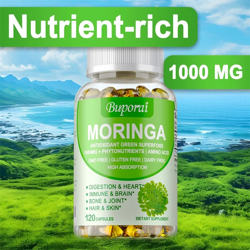 CJDessentials™ Moringa Capsules 1000 Mg